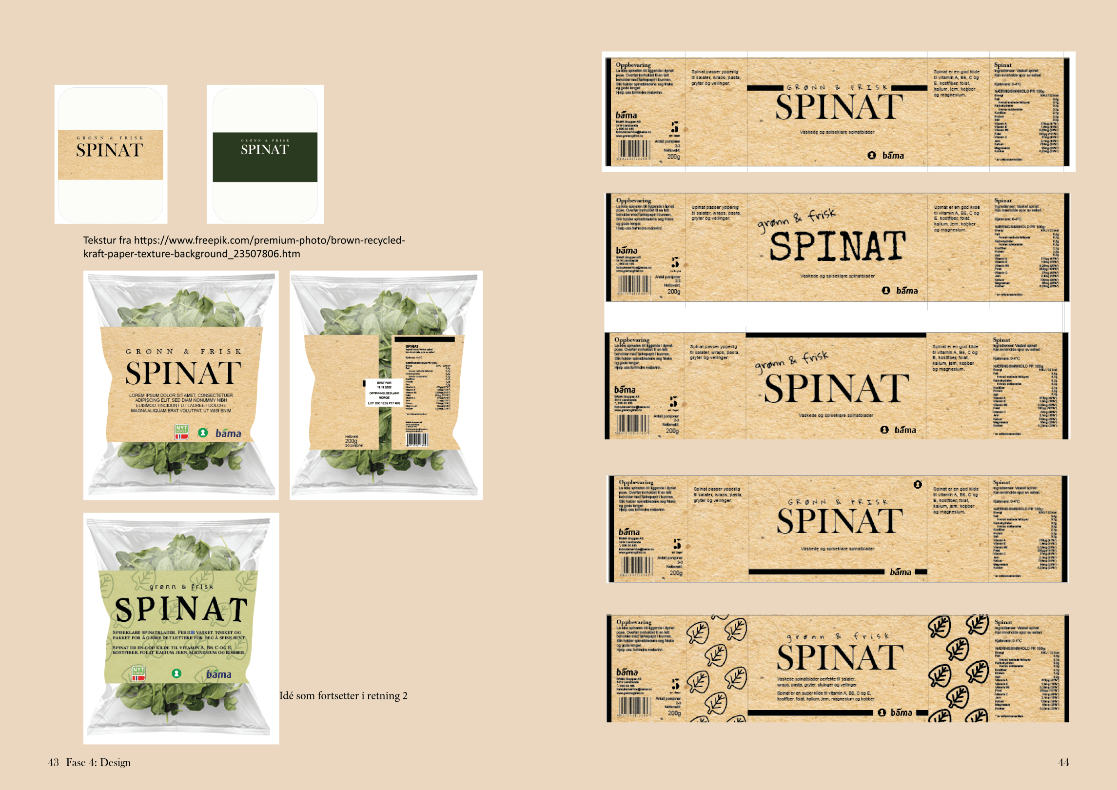 spinatrapport oppslag